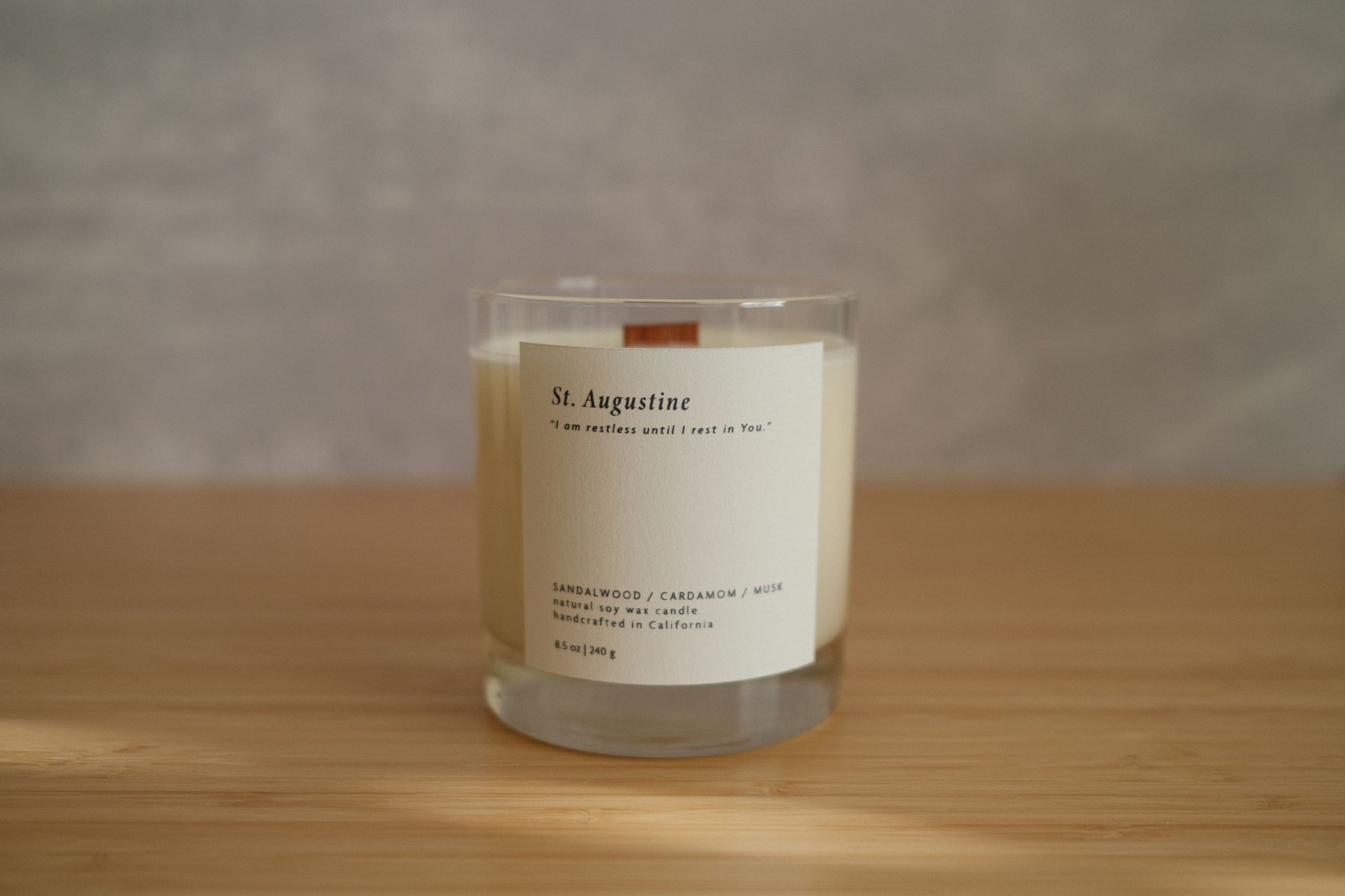 St. Augustine - Wood Wick Candle (8.5oz)