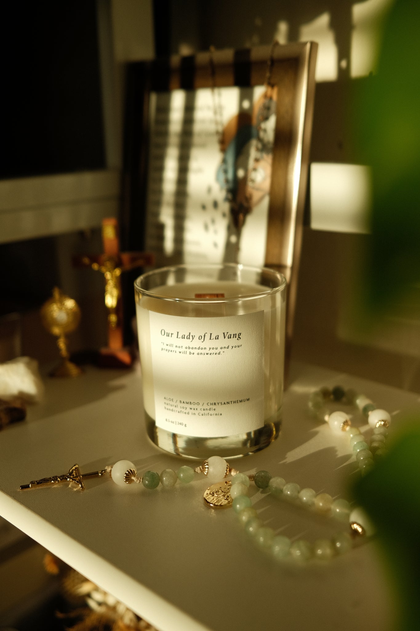 Our Lady of La Vang - Wood Wick Candle (8.5oz)